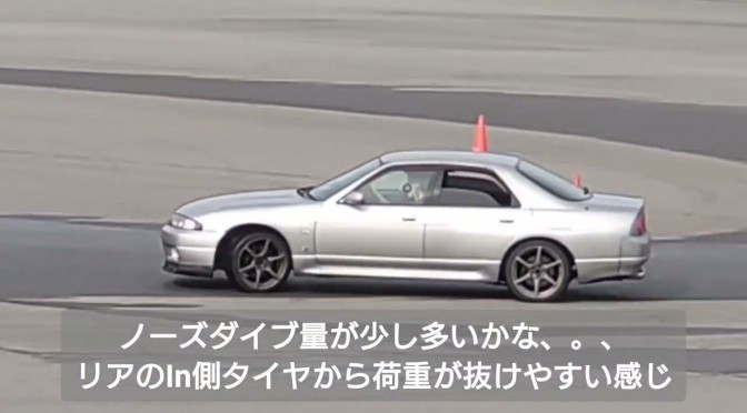 R33 GT-R 「大先輩号」【東風谷さんに乗って頂き セッティングを考える】